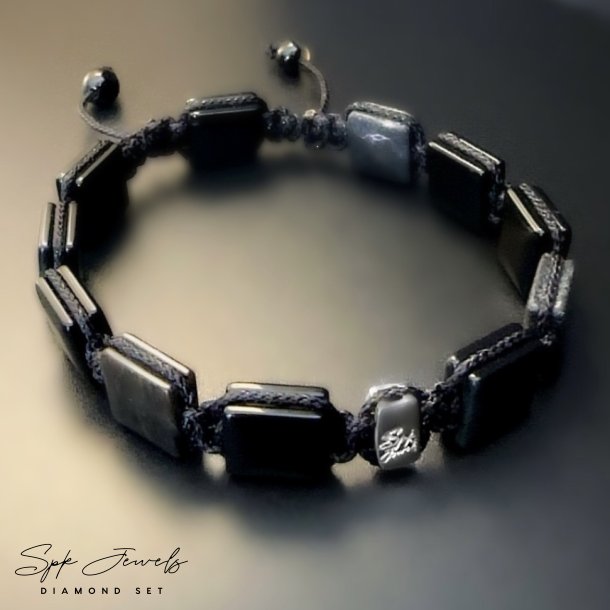 Armb�nd, s�lvstav m logo, sort